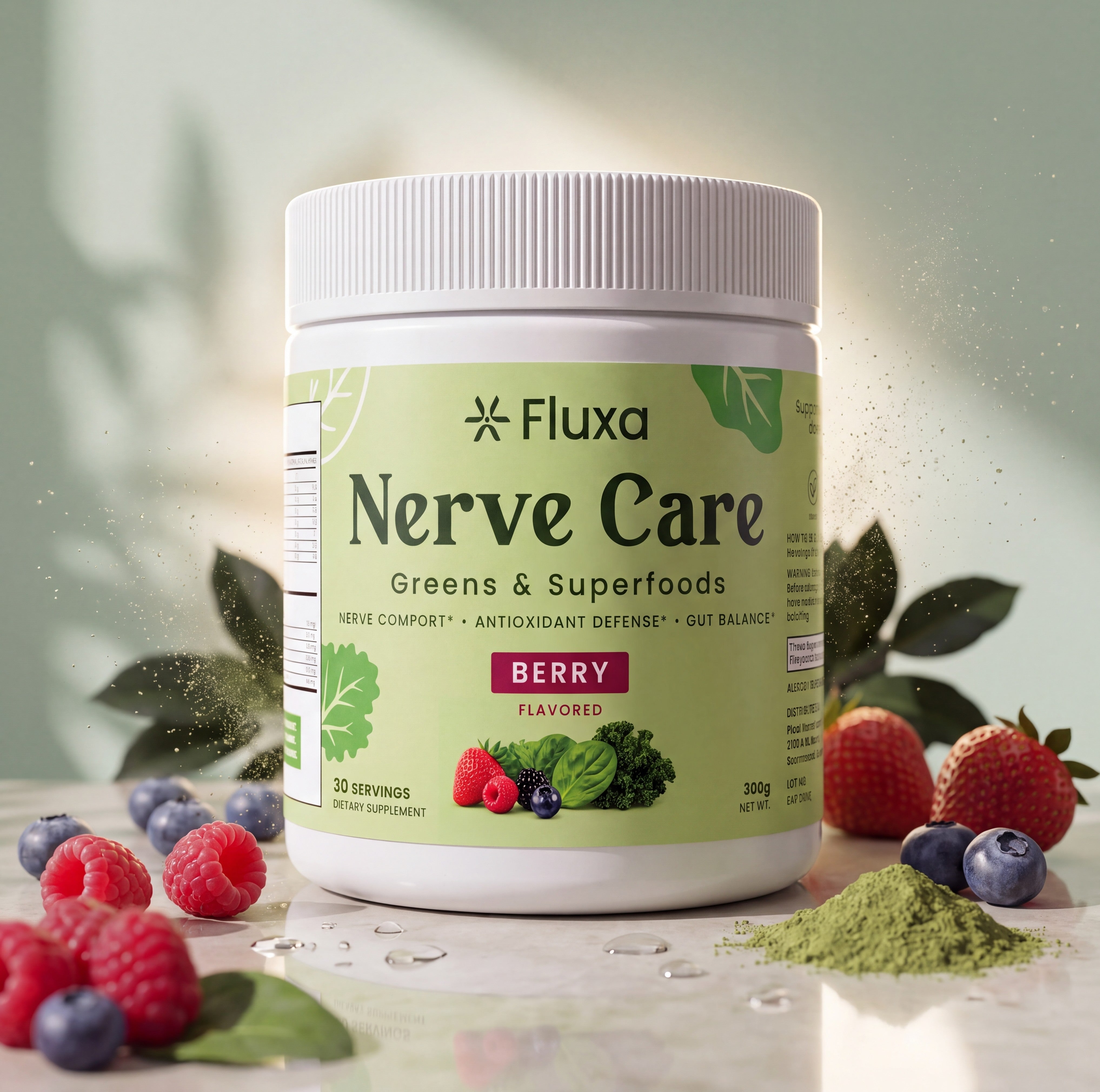 Fluxa Nerve Care - Nerve Support Greens & Superfoods